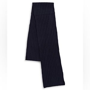 Polo Ralph Lauren Cashmere-Blend Wide Rib Knit Scarf Black-One Size